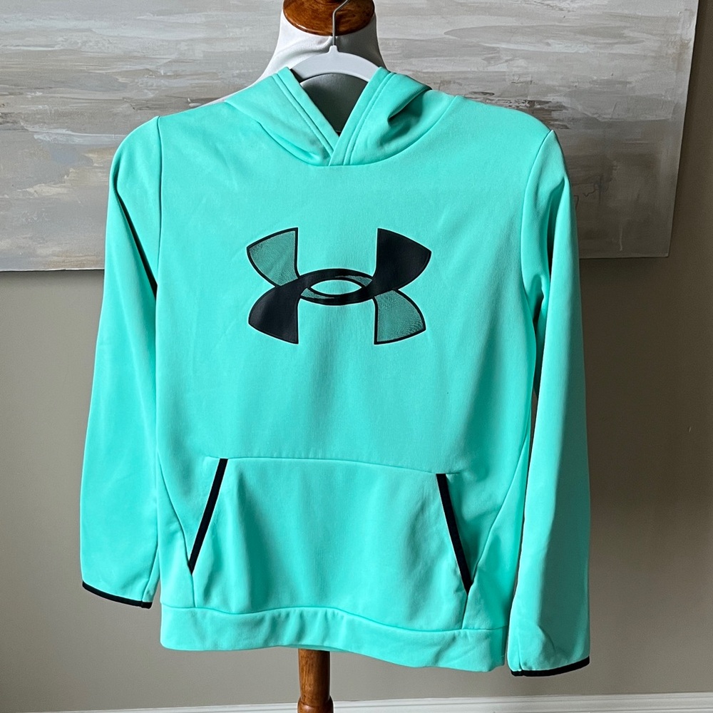 Under Armour mint green loose fit hooded sweatshirt